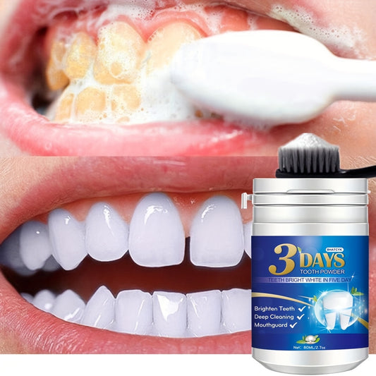 1pc Teeth Whitening Powder, Teeth Polishing Tooth Deep Cleaning Powder, Tea, Coffee, Wine & Smoking Stain Remover, Plaque Cleaning, Breath Freshener, Tooth Cleaning Powder For Daily Life